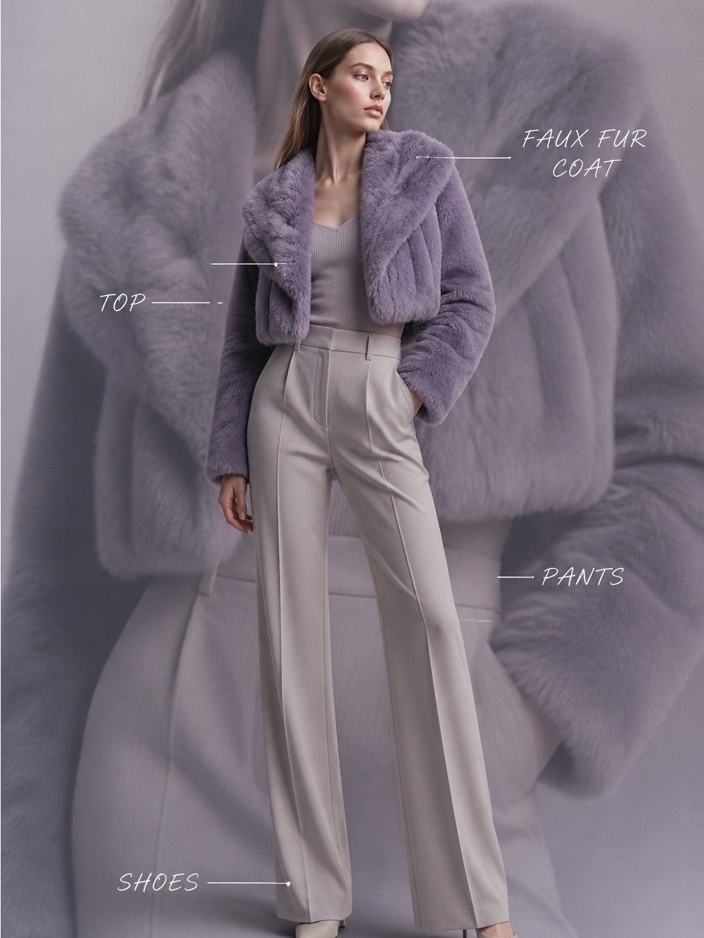 F21 Faux Fur Womens Coat